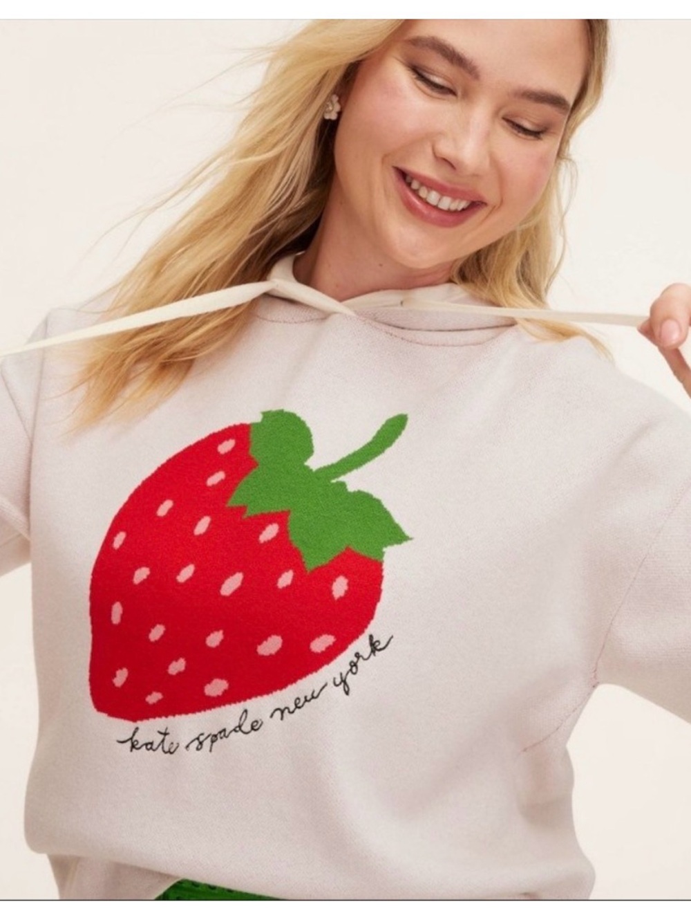 kate spade x target strawberry sweater hoodie - Picture 2 of 10